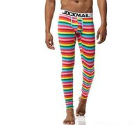 JOCKMAIL Herren Thermounterhose Lang Thermo Unterhosen Herren Baumwolle Leggings mit U-Beutel für Herbst Winter (DE/NL/SE/PL, Alphanumerisch, M, Regular, Regular, 1106 Rot)