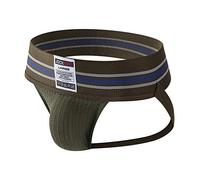 JOCKMAIL Herren-Unterhose mit breitem Gürtel, Jock-Straps, Sportunterwäsche, armee-grün, XL