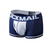 JOCKMAIL SEXY Herren Boxers Männer Sexy Mesh Pouch Unterwäsche Boxershorts Baumwolle für jeden Tag