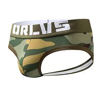 Jockstrap Herren Camo Men String Tanga Stretch Jocks Tanga Slip Männer Unterwäsche Sport Jockstraps Tangaslip Bequeme Weiche Unterwäsche Armeegrün XXL