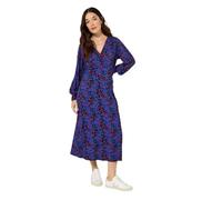Joe Browns Damen Butterfly Print Jersey Midi Dress Kleid, Schwarz, 36