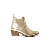 Joe Browns Damen Gold Metallic Western Stiefeletten Stiefeletten, gold, 36 EU
