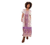 Joe Browns Damen Lightweight Floral Border Print Maxi Dress Kleid, violett, 32