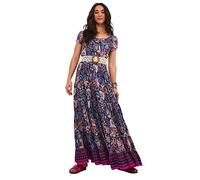 Joe Browns Damen Maxikleid mit Boho-Bordüre, voller Rock Lässiges Kleid, Multi, 36