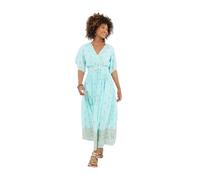Joe Browns Damen-Maxikleid mit verziertem Boho-Bordüre, Aqua, 40
