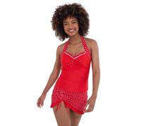 Joe Browns Damen Retro Polka Dot Frilly Ruched Swim Skirt Schwimm-Slips, rot, 42