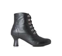 Joe Browns Damen-Stiefeletten mit Brogue-Detail, Leder, Schnürung, Absatz, Schwarz, Größe 38, Schwarz, 37EU