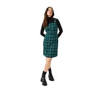Joe Browns Damen Tartan Check Pinafore Mini Dress Kleid, grün, 36