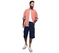 Joe Browns Herren Cargo-Shorts mit Mehreren Taschen, wadenlang, mit Gürtel Cargos, Navy, 36W