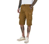 Joe Browns Herren Multi Pocket Belted Cargo Shorts Cargos, Camel, 44