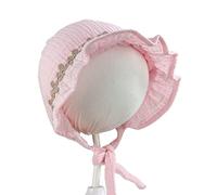 JOERBABU Hut All-Match Spitzenhut Prinzessin Hut Spitze Motorhaube Schatten für Hut verstellbar für draußen, rose, 1-5