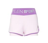 Jogg-Bermudas PLEIN SPORT "Shorts", Damen, Gr. XS, US-Größen, 30, lila, Obermaterial: 90% Polyester, 10% Elasthan, Hosen (69865642-XS) 30, lila