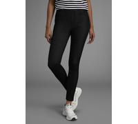 Jogg Pants ARIZONA "High Waist", Damen, Gr. 46, N-Gr, schwarz, Jersey, Obermaterial: 62% Baumwolle, 28% Polyester, 10% Elasthan, Basic, skinny fit knöchellang, Jeans Jogg Pants, extra-eng geschnitten,