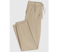 Jogger Pants INSPIRATIONEN, Damen, Gr. 38, Normalgrößen, beige, 58% Viskose, 36% Polyamid, 6% Elasthan, unifarben, Hosen (38528004-38) beige