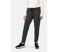 Jogg Pants STOOKER WOMEN "Easy Fit Berlin Pepita", Damen, Gr. 42, Länge 29, schwarz (anthra pepita), Stoff, 73% Polyester, 25% Baumwolle, 2% Elasthan, gerade, unten schmal lang, Jeans, Tapered Fit Cas