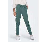Jogger Pants 3 "ONLPOPTRASH LIFE EASY COL PANT PNT NOOS", Damen, Gr. S (36), Länge 32, grün (schwarz forest), Milano Rib, Obermaterial: 63% Viskose, 32% Nylon, 5% Elasthan, unifarben, regular fit lang