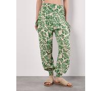 Jogger Pants APRICOT "Jogginghose mit tropischem Blattmuster", Damen, Gr. S (36), N-Gr, grün, Obermaterial: 100% Viskose CV., Hosen (99704667-36) grün