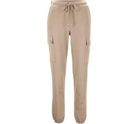 Jogger Pants, Damen, Gr. 42, Normalgrößen, beige, 70% Baumwolle, 25% Polyester, 5% Elasthan, RICK CARDONA BY HEINE, unifarben, lang, Hosen (52507725-42) beige