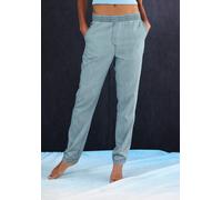 Jogger Pants H.I.S, Damen, Gr. 36/38, N-Gr, hellblau, Obermaterial: 65% Lyocell, 35% Baumwolle, unifarben, Basic, bequem lang, Hosen, gerade geschnitten, in Denim Optik (82706217-36) hellblau