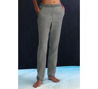 Jogger Pants H.I.S, Damen, Gr. 44/46, N-Gr, grau, Obermaterial: 65% Lyocell, 35% Baumwolle, unifarben, Basic, bequem lang, Hosen, gerade geschnitten, in Denim Optik (34240314-44) grau
