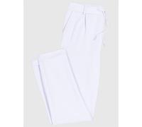 Jogger Pants INSPIRATIONEN, Damen, Gr. 40, Normalgrößen, weiß, 58% Viskose, 36% Polyamid, 6% Elasthan, unifarben, Hosen (73418150-40) weiß