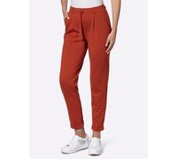 Jogger Pants INSPIRATIONEN, Damen, Gr. 52, Normalgrößen, rot (rostrot), 58% Viskose, 36% Polyamid, 6% Elasthan, unifarben, Hosen (16765414-52) rostrot