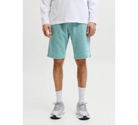 Jogger Pants JACK & JONES "JPSTGORDON BRANDON SWEAT SHORTS", Herren, Gr. M, N-Gr, grün (mineral blau), Web, Obermaterial: 65% Polyester, 35% Baumwolle, unifarben, regular fit, Hosen (94189066-M) miner