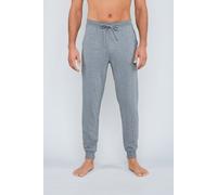 Jogger Pants JOOP "Comfort", Herren, Gr. L, N-Gr, dunkelgrau mel, Obermaterial: 95% Baumwolle, 5% Elasthan, unifarben, meliert, casual, Basic lang, Hosen, Mit Tunnelzug und Bindeband (50003648-L) dunk