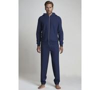 Jogger Pants JOOP "Leisure", Herren, Gr. XXL, N-Gr, blau (navy), Obermaterial: 95% Baumwolle, 4% Elasthan, 1% sonstige Fasern, bequem lang, Hosen, mit Cornflower-Allovermuster (63687620-XXL) navy