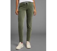 Jogger Pants KANGAROOS, Damen, Gr. 36, N-Gr, grün (salbeigrün), Jersey, Obermaterial: 75% Baumwolle, 22% Polyester, 3% Elasthan, loose fit knöchellang, Hosen, in Cord-Optik mit elastischem Bund (21018
