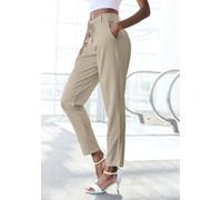 Jogger Pants LASCANA Gr. 36, N-Gr, beige (sand) Damen Hosen (11757951-36) sand