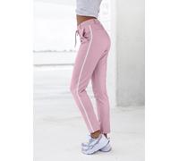 Jogger Pants LASCANA Gr. 42, N-Gr, rosa (altrosa) Damen Hosen (60555022-42) altrosa
