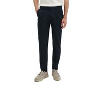Jogger Pants MARC O'POLO "DFB Travel Collection", Herren, Gr. 33, Länge 30, schwarz (deep night blau), Web, Obermaterial: 53% Polyester, 44% Schurwolle, 3% Elasthan, loose fit lang, Hosen, Model: Moro