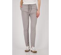 Jogger Pants MONARI "Hose Basic Rippe", Damen, Gr. 38, N-Gr, greige, Web, Obermaterial: 77% Viskose, 20% Polyester, 3% Elasthan, clean, unifarben, regular fit lang, Hosen Jogger Pants, mit schmaler Be