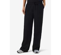Jogger Pants NOISY MAY "NMLEILANI NW LOOSE PANTS WVN NOOS", Damen, Gr. L, N-Gr, schwarz, Web, Obermaterial: 77% Viskose, 23% Leinen, unifarben, regular fit knöchellang, Hosen (50772047-L) schwarz
