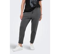 Jogger Pants ONLY CARMAKOMA "CARGOLDTRASH LIFE CLASSIC PANT NOOS", Damen, Gr. 50, Länge 32, grau (magnet), Milano Rib, Obermaterial: 63% Viskose, 32% Nylon, 5% Elasthan, unifarben, gerade, unten schma