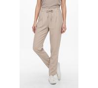 Jogger Pants ONLY "ONLPOPTRASH ARIS LIFE PANT WVN NOOS", Damen, Gr. L (40), Länge 32, beige (pumice stone), Web, Obermaterial: 93% Viskose, 7% Polyester, unifarben, regular fit lang, Hosen (52601250-L