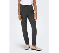Jogger Pants ONLY "ONLPOPTRASH-DELL EASY MEL PANT PNT NOOS", Damen, Gr. M (38), Länge 30, grau (dunkelgrau melange), Milano Rib, Obermaterial: 63% Polyester, 33% Viskose, 4% Elasthan, unifarben, regul