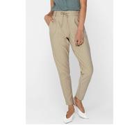 Only Poptrash Easy Rush Pants Beige L / 32 Frau (Herstellerartikelnummer: 15176615-Humus/StripesW.CloudDancer-32-L)