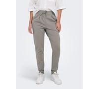Jogger Pants ONLY "ONLPOPTRASH LIFE EASY COL PANT PNT NOOS", Damen, Gr. M (38), Länge 30, grün (rock ridge), Milano Rib, Obermaterial: 63% Viskose, 32% Nylon, 5% Elasthan, unifarben, regular fit lang,