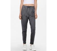 Jogger Pants ONLY "ONLPOPTRASH LIFE EASY COL PANT PNT NOOS", Damen, Gr. XS (34), Länge 30, grau (dunkelgrau melange), Milano Rib, Obermaterial: 63% Viskose, 32% Nylon, 5% Elasthan, meliert, unifarben,