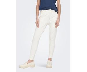 Jogger Pants ONLY "ONLPOPTRASH LIFE EASY COL PANT PNT NOOS", Damen, Gr. XS (34), Länge 32, weiß (cloud dancer), Milano Rib, Obermaterial: 63% Viskose, 32% Nylon, 5% Elasthan, unifarben, regular fit la