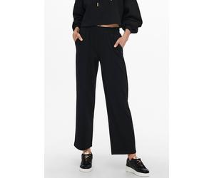 Jogger Pants ONLY "ONLPOPTRASH-SUKI LIFE MW PANT PNT", Damen, Gr. M (38), Länge 32, schwarz, Sweatware, Obermaterial: 63% Viskose, 32% Nylon, 5% Elasthan, unifarben, knöchellang, Hosen (27688754-M) sc
