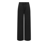 Jogger Pants ONLY "ONLPOPTRASH-TADIA MW X-WIDE PNT", Damen, Gr. M (38), Länge 32, schwarz, Milano Rib, Obermaterial: 63% Viskose, 33% Polyester, 4% Elasthan, unifarben, regular fit normal, Hosen (2227