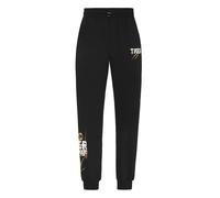 Jogger Pants PLEIN SPORT "Tiger Tokyo", Mädchen, Gr. 5XL, US-Größen, 0294, schwarz, lightgold, Obermaterial: 88% Baumwolle, 12% Polyester, Hosen (43355047-5XL) 0294, schwarz, lightgold