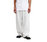 Jogger Pants QUIKSILVER "Jaws Baggy", Damen, Gr. S, Normalgrößen, weiß (light grau heather), Obermaterial: 45% Baumwolle, 40% Baumwolle, 15% Polyester., Hosen (74030325-S) light grau heather
