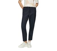 Jogger Pants S.OLIVER BLACK LABEL, Damen, Gr. 36, N-Gr, blau, Jersey, Obermaterial: 65% Polyester, 32% Viskose, 3% Elasthan. Futter: 100% Polyester, gepunktet, bequem lang, Hosen Jogger Pants, gepunkt