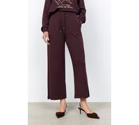 Jogger Pants SOYACONCEPT "SC-BANU 33", Damen, Gr. S, N-Gr, chocolate plum, Sweatware, Obermaterial: 48% Modal, 48% Polyester, 4% Elasthan, gerade knöchellang, Hosen, Viskosemischung (30082440-S) choco