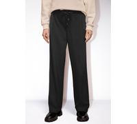 Jogger Pants STREET ONE STUDIO, Damen, Gr. 38, Länge 30, schwarz, Stoff, 69% Polyester, 27% Viskose, 4% Elasthan, unifarben, comfort fit lang, Hosen, Middle Waist (11635929-38) schwarz