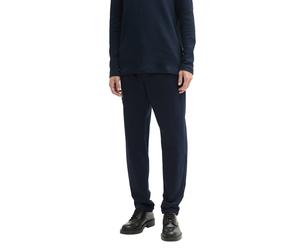 Jogger Pants TOM TAILOR DENIM, Herren, Gr. S, N-Gr, blau (sky captain blau), Obermaterial: 75% Polyester, 22% Viskose, 3% Elasthan. Futter: 100% Polyester, unifarben, loose fit knöchellang, Hosen Jogg